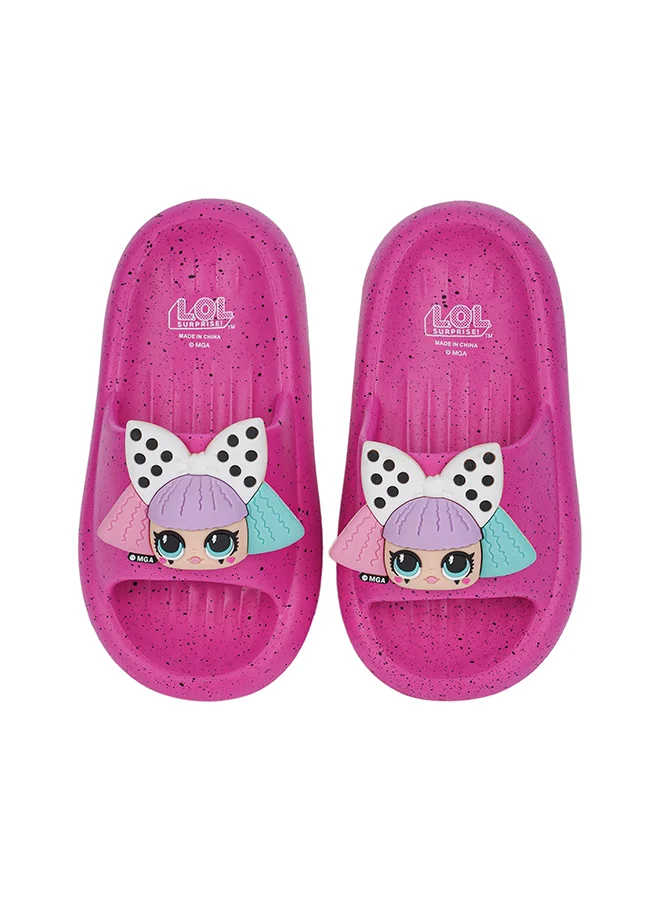 Urbanhaul  UrbanHaul Girls Mga Lol Print Slip on Sliders For Kids Suitable for Daily Use :- Pink for Women | Best Price UAE