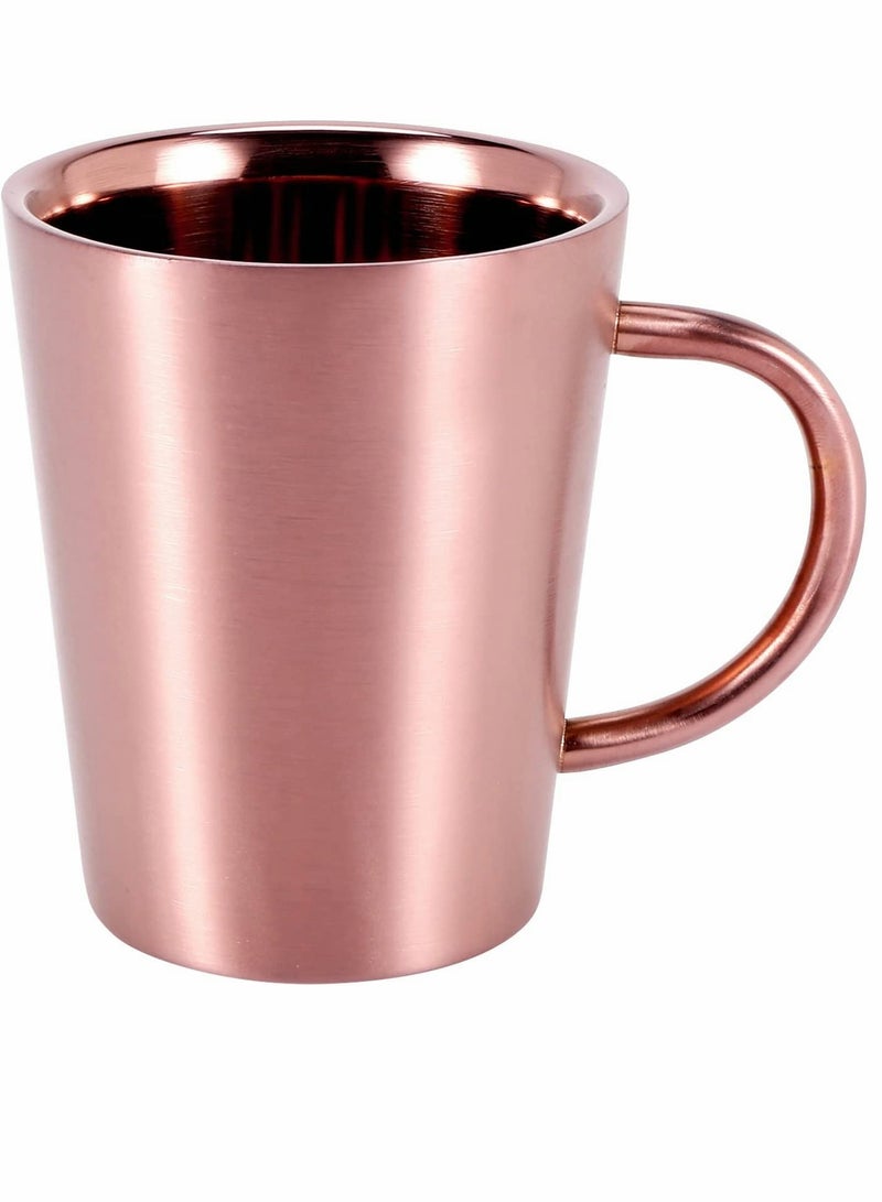 KASTWAVE كوب قهوة مزدوج الجدران كوب قهوة قابل لإعادة الاستخدام ترموستات كوب 304 من الفولاذ المقاوم للصدأ كوب قهوة معزول كوب حراري كوب سفر كوب بيرة كوب شاي كوب قهوة مع مقبض - Image 1