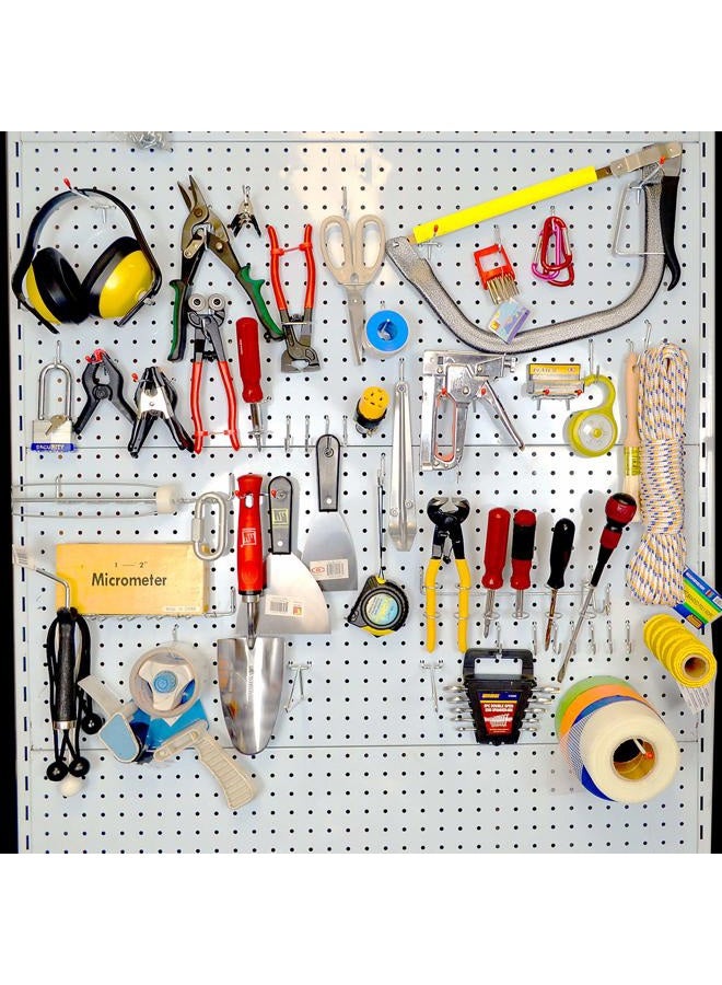 Wellmax 188pc Heavy Duty Pegboard Hooks and Accessories Set for Tools, Crafts, and More - Fits 1/4 and 1/8 inch Peg Holes - Image 3