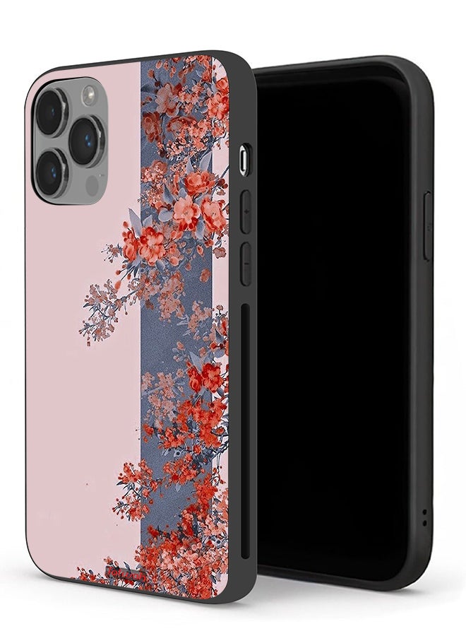 Tolwak Apple iPhone 14 Pro Protective Case Tree Leaves And Flowers Art - Image 1