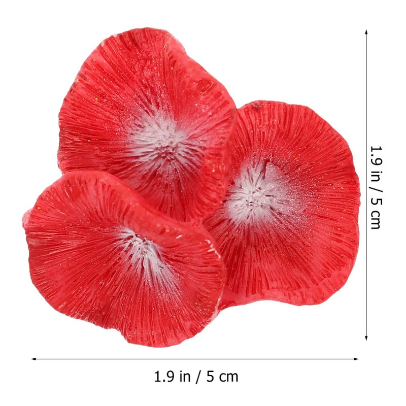 2pcs Simulated Coral Aquarium Decoration As Shown 1 Fish Shrimp Shelter Realistic Underwater Ornament Hideout - Image 3