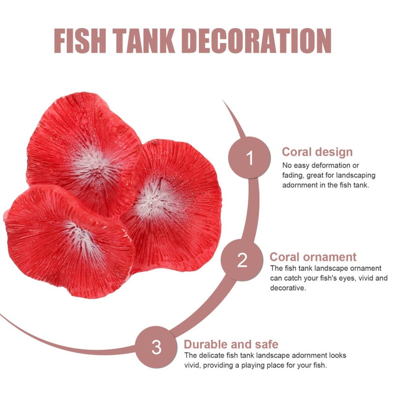 2pcs Simulated Coral Aquarium Decoration As Shown 1 Fish Shrimp Shelter Realistic Underwater Ornament Hideout - Image 5