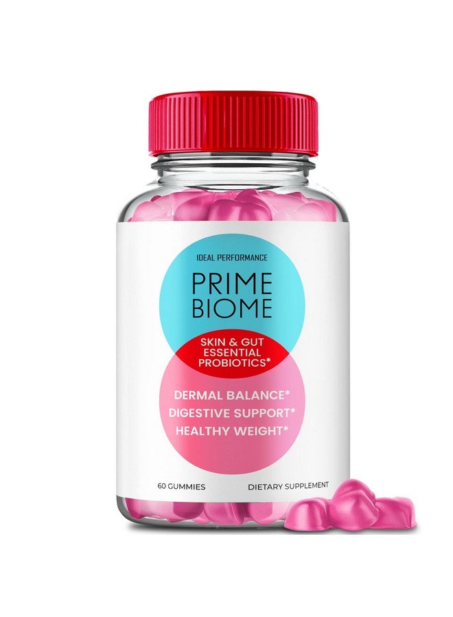 IDEAL PERFORMANCE Prime Biome Gummies, Prime Biome For Skin, PrimeBiome Gummies for Gut and Skin, Prime Biome Probiotic Gummies, Prime Biome Reviews, Prime Biome Gummies Reviews, Prime Biome Skin and Gut (60 Gummies) - Image 1