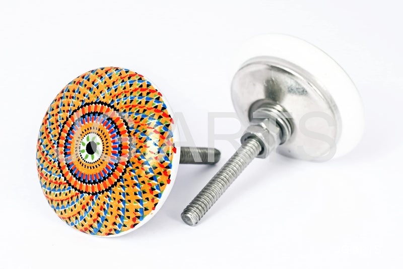 JGARTS 10 x Mix Vintage Look Flower Ceramic Knobs Door Handle Cabinet Drawer Cupboard Pull Mandala Xfer New - Image 3