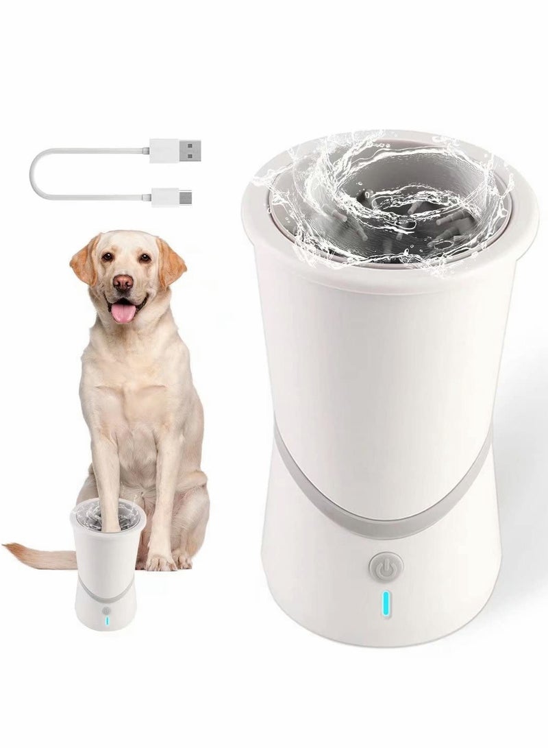 Portable Automatic Dog Paw Cleaner with Silicone Bristles - USB Rechargeable Paw Washer for Easy Cleaning - Image 1