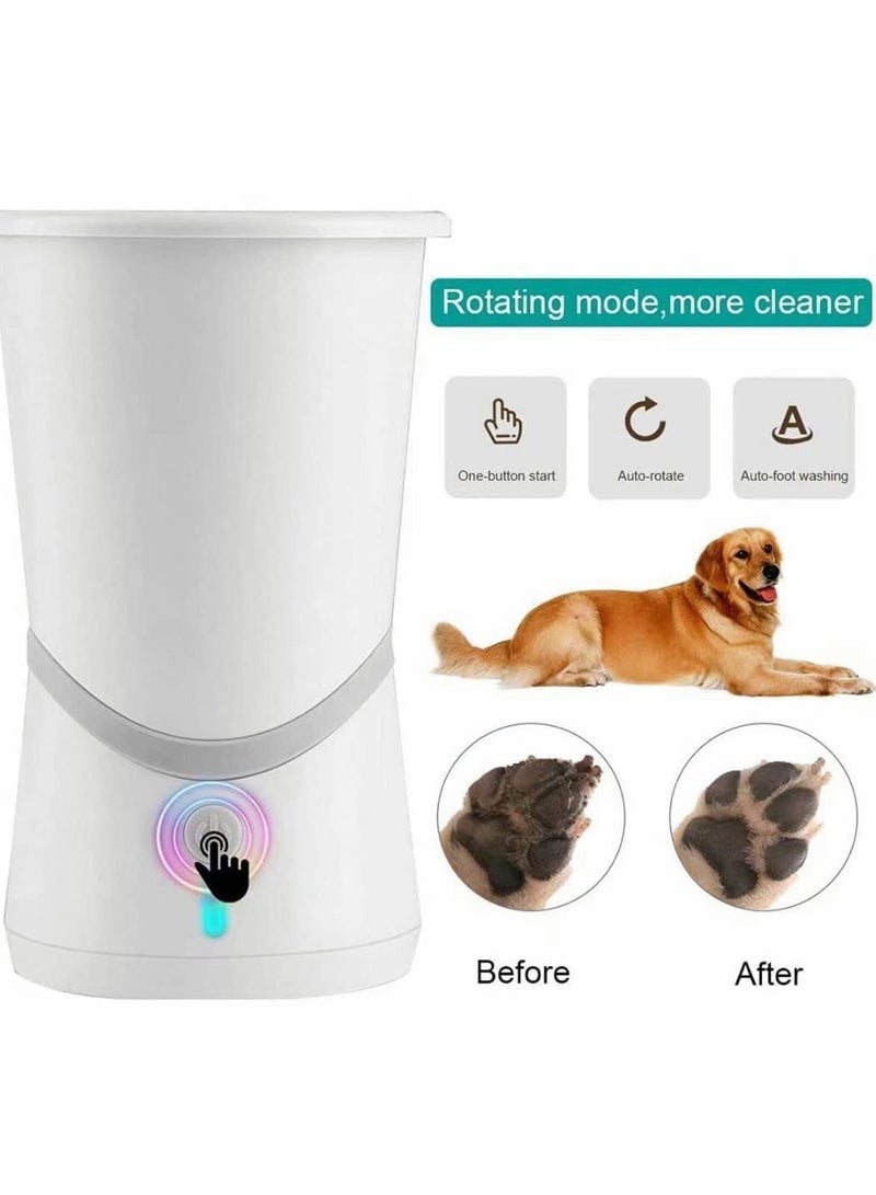 Portable Automatic Dog Paw Cleaner with Silicone Bristles - USB Rechargeable Paw Washer for Easy Cleaning - Image 4