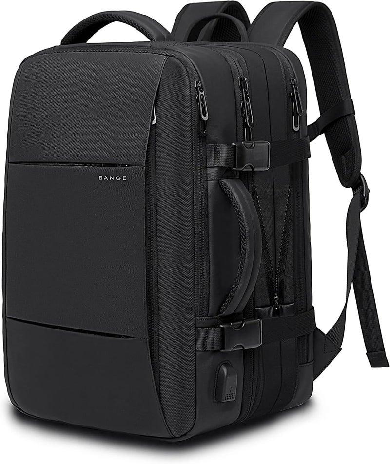 BANGE 35-45L Carry On Backpack Weekender Travel Backpacks 17.3 inch Laptop Back Pack Business Expandable Bag for Men and Women - Image 1