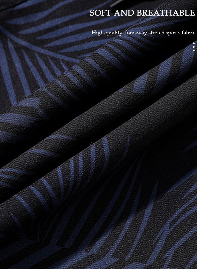 DUNISO Men's Swimming Trunks with Compression Liner, Double Layer Quick Dry Beach Shorts with Adjustable Belt Loose Breath Swim Shorts Swimwear Bathing Suits for Beach and Swimming - Image 2