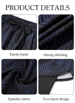 DUNISO Men's Swimming Trunks with Compression Liner, Double Layer Quick Dry Beach Shorts with Adjustable Belt Loose Breath Swim Shorts Swimwear Bathing Suits for Beach and Swimming  - Image 3