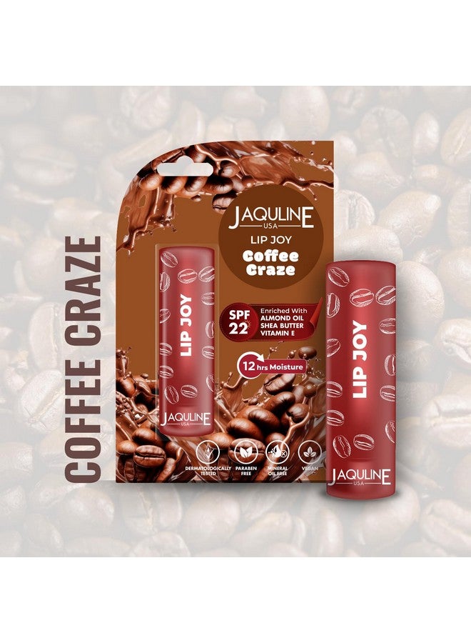 جاكلين يو أس أيه مرطب الشفاه الملون من كوفي كريز | يعالج ويرطب ويحمي الشفاه بعامل حماية من الشمس 22 | للشفاه الجافة والمتشققة | غني بزيت اللوز وفيتامين إي وزبدة الشيا | يمنح ترطيبًا لمدة 12 ساعة | تم اختباره من قبل أطباء الجلدية | 4.5 جرام - Image 2