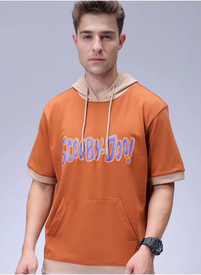 The Indian Garage Co Men Oversized Character Overhead Hooded Sweatshirt
