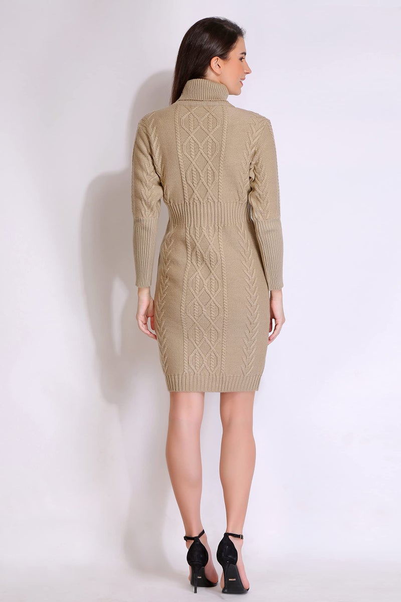 Joe Hazel Beige Bodycon Dress - Image 5