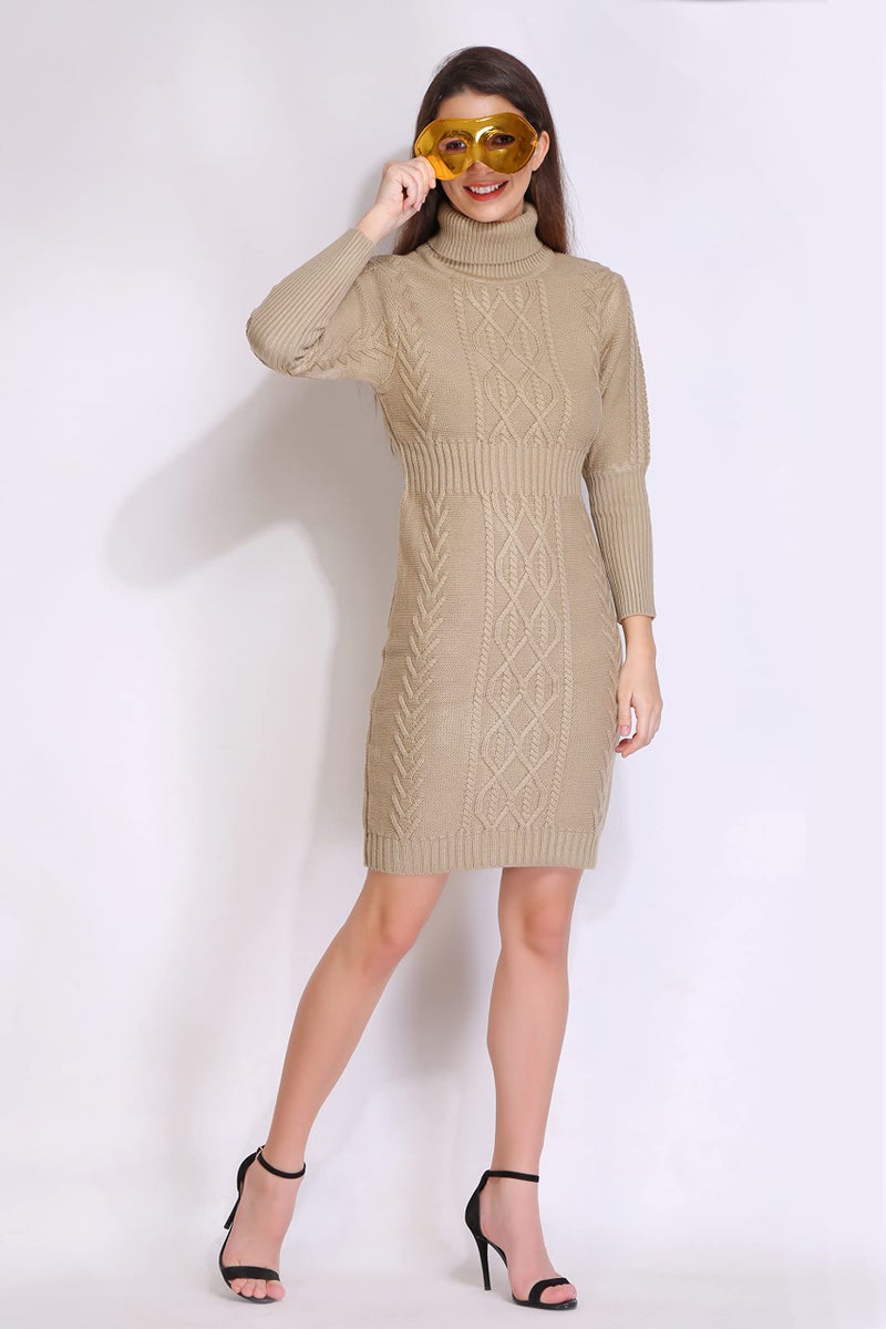 Joe Hazel Beige Bodycon Dress - Image 2