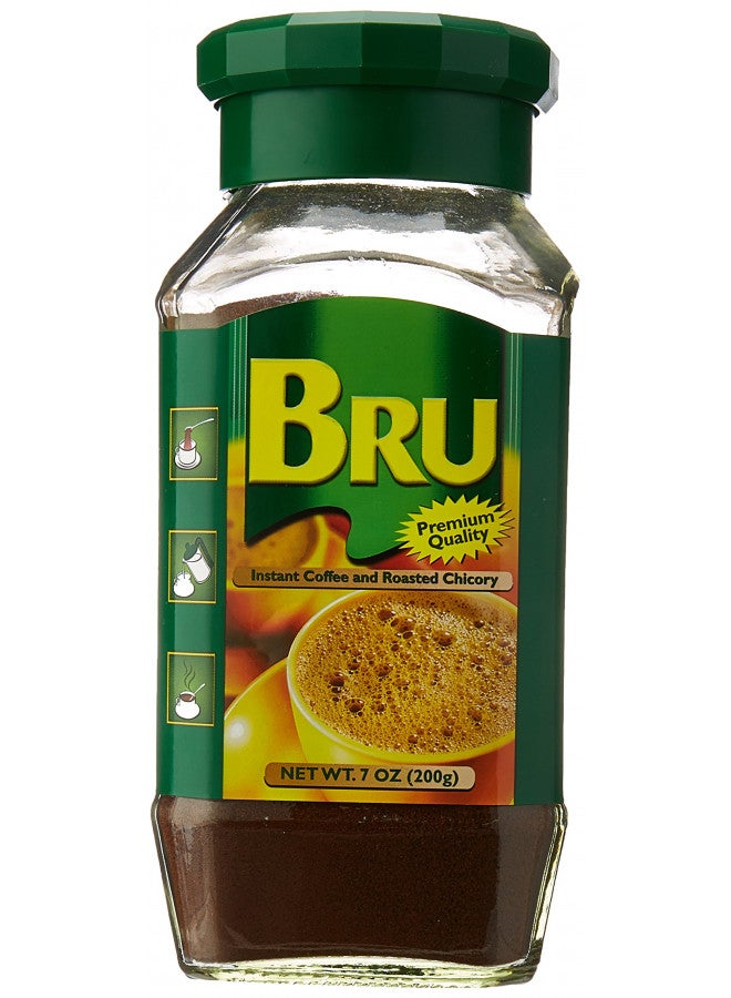 Bru Instant Coffee and Roasted Chicory, 7 Ounce - Image 1