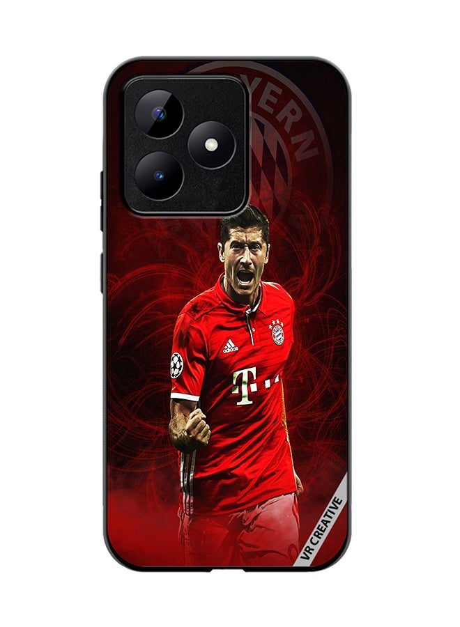 VR CREATIVE Protective Case Cover For Realme C53 Lewandowski Design Multicolour - Image 1