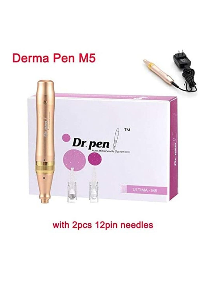 Dr pen M5 Ultima Wireless and Wired Electric Microneedle Derma Roller Pen for Wrinkle Stretch Marks Scar Hair Loss Treat, 10 Piece 12 Pin Cartridges Needles - Image 3