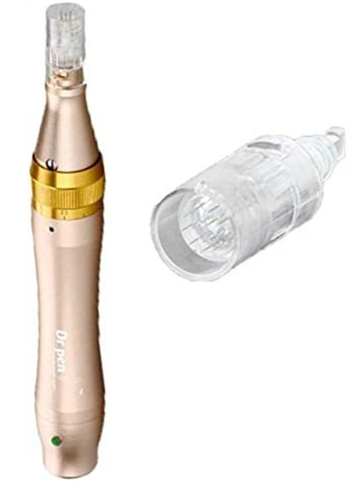 Dr pen M5 Ultima Wireless and Wired Electric Microneedle Derma Roller Pen for Wrinkle Stretch Marks Scar Hair Loss Treat, 10 Piece 12 Pin Cartridges Needles - Image 2