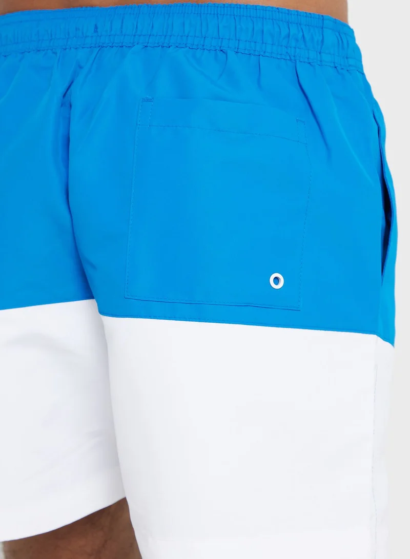 CALVIN KLEIN Colour Block Drawstring Swim Shorts