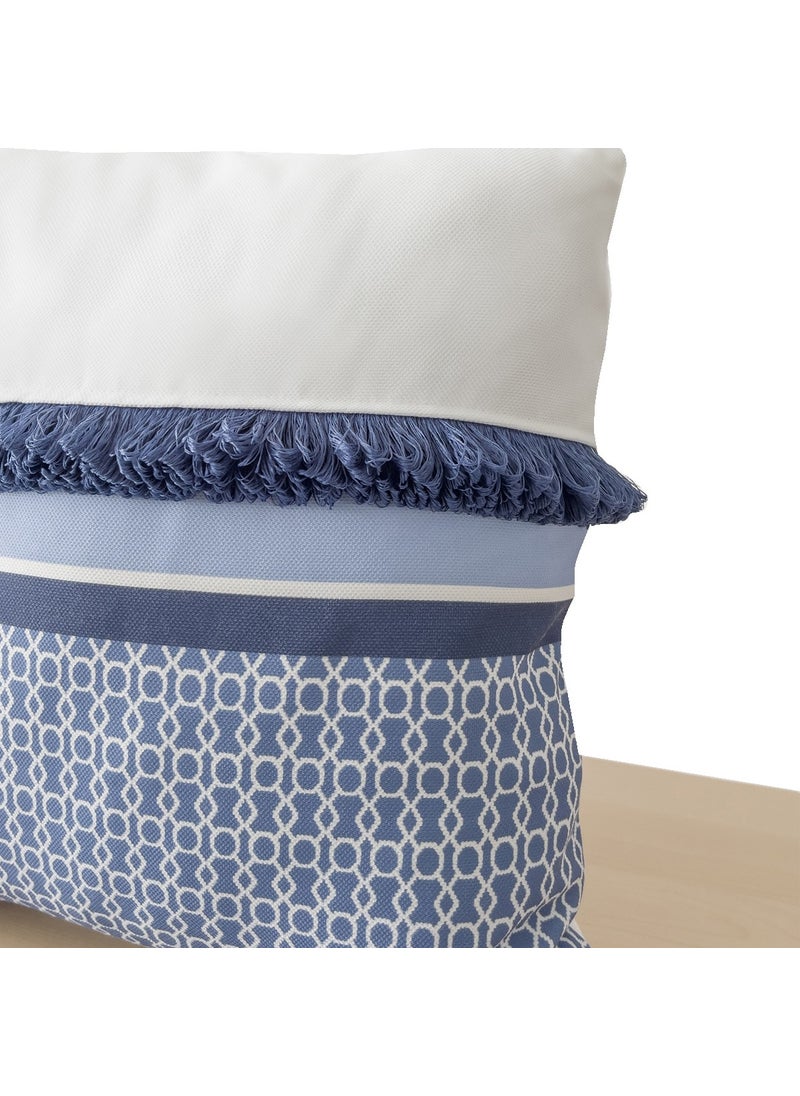 Ritmo Home Tasseled Scandinavian Ethnic Marine Throw Pillow Cover  - Image 4