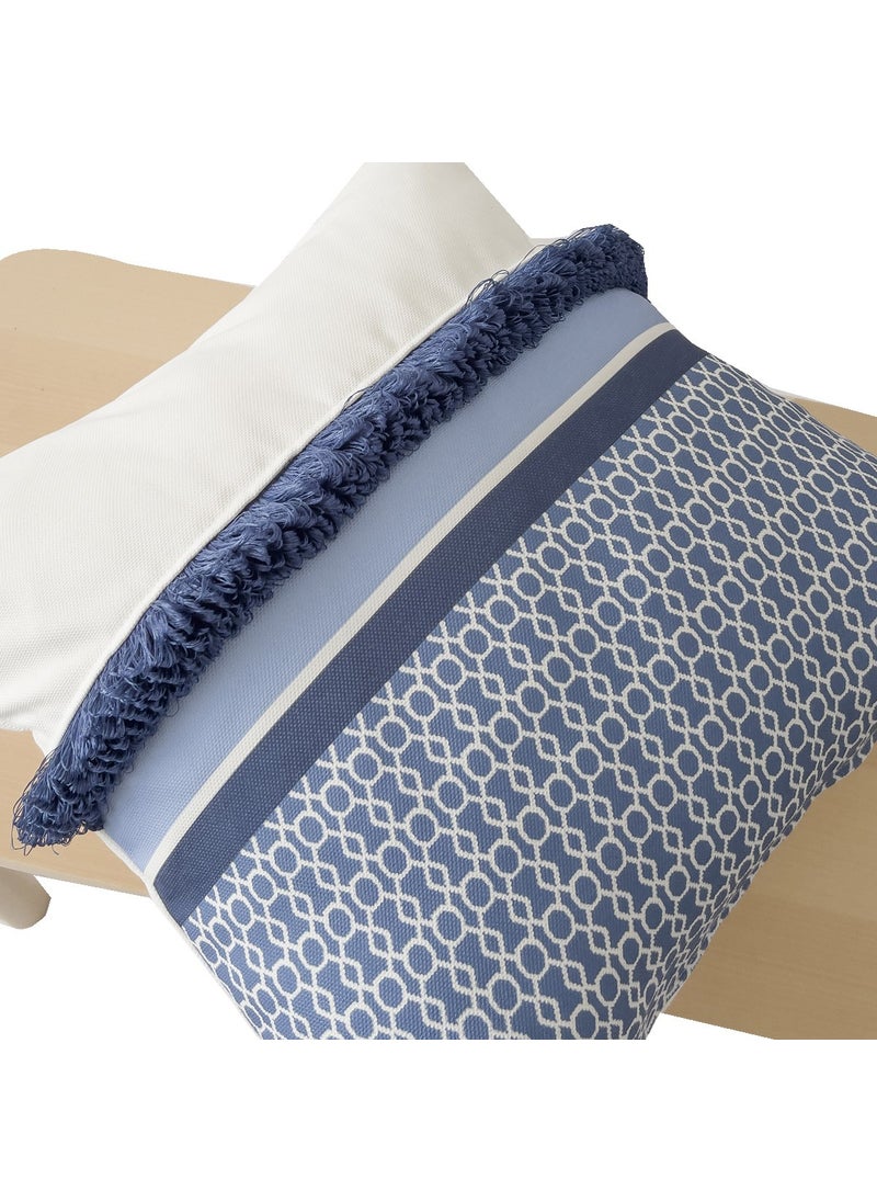 Ritmo Home Tasseled Scandinavian Ethnic Marine Throw Pillow Cover  - Image 5