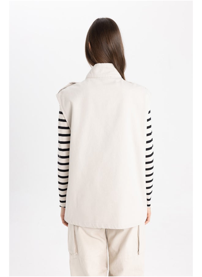 DeFacto - Woman Mock Neck Sleeveless Vest - Image 1