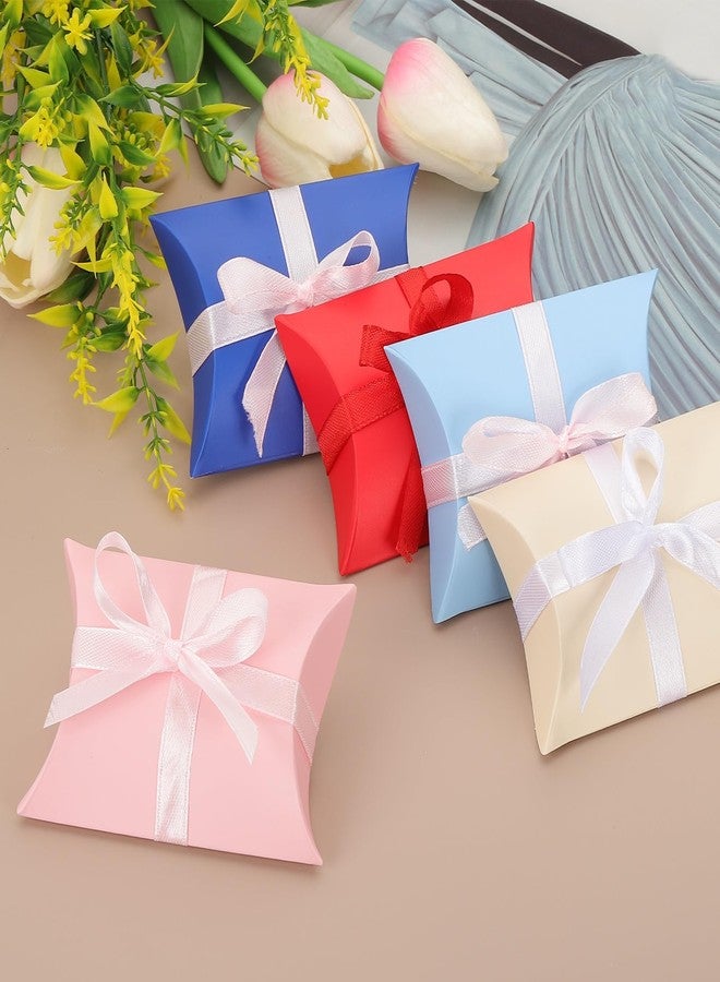 PATIKIL Small Gift Boxes, 50 Pcs 3.5x2.5x1 Inch Pillow Boxes Candy Thank You Treat for Wedding Party Favor Pen Birthday Gift Jewelry Greeting Card, Brown - Image 4