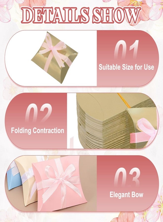 PATIKIL Small Gift Boxes, 50 Pcs 3.5x2.5x1 Inch Pillow Boxes Candy Thank You Treat for Wedding Party Favor Pen Birthday Gift Jewelry Greeting Card, Brown - Image 3