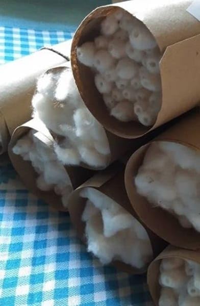 AKS Creations Raw Cotton Punis Pack For Charkha Khadi Thread 100 Grams Pack/Bundle - Image 2