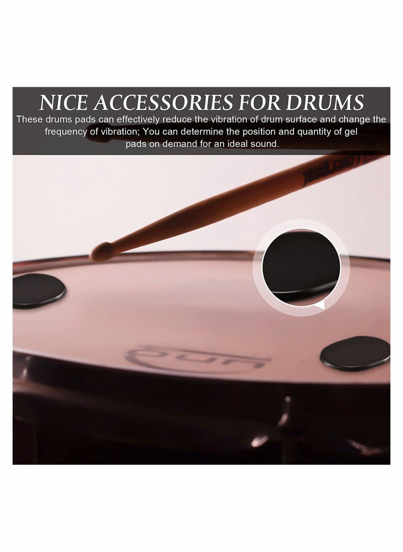 null - Drum Dampeners Gel Pads, Silicone Non-toxic Soft Drum Silencers, Drum Mute Pads - Image 1