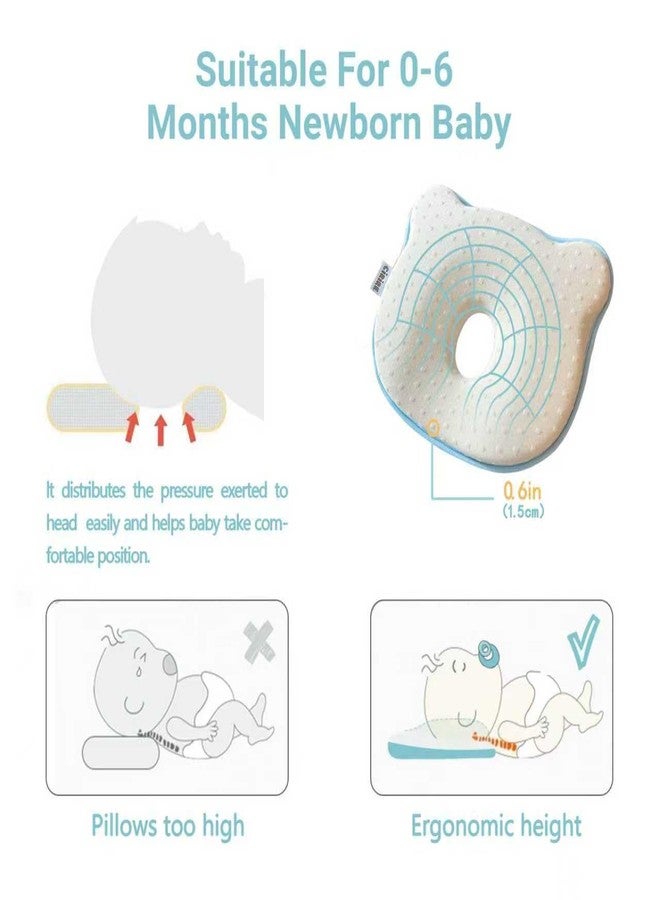 CIRIRE Memory Foam Baby Pillow, Soft Cozy Toddler Pillow Machine-Washable, Head and Neck Support Breathable Anti-Slip Design for Infants for Small Boys and Girls Prevent Flat Head Tummy (Beige) - Image 5