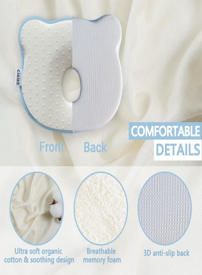 CIRIRE Memory Foam Baby Pillow, Soft Cozy Toddler Pillow Machine-Washable, Head and Neck Support Breathable Anti-Slip Design for Infants for Small Boys and Girls Prevent Flat Head Tummy (Beige) - Image 3