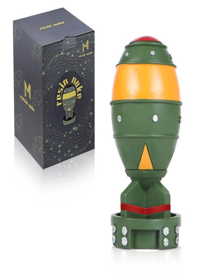 maozyiltle Mini Nuke, Merchandise for Cosplay, Nuclear Bomb Statue, Vintage Props Decor, Gift for Friends and Gamer Birthday Christmas Unique(Green) - Image 1
