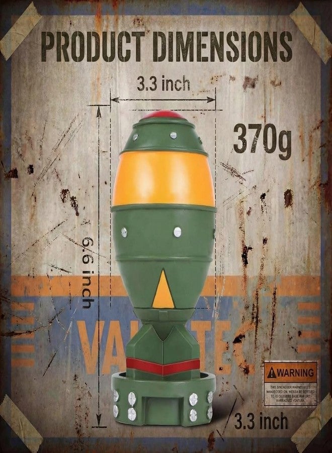 maozyiltle Mini Nuke, Merchandise for Cosplay, Nuclear Bomb Statue, Vintage Props Decor, Gift for Friends and Gamer Birthday Christmas Unique(Green) - Image 4
