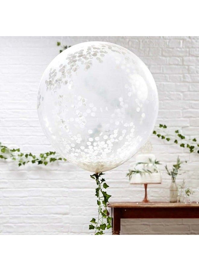 Kaemi Tissue Paper Confetti 5000 Pieces White Round Confetti 1 inch Paper Circle Confetti Dots for Table Wedding Birthday Party Decoration - Image 2