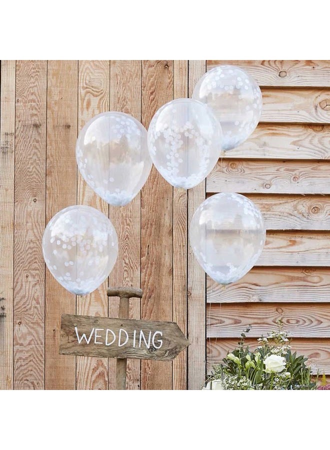 Kaemi Tissue Paper Confetti 5000 Pieces White Round Confetti 1 inch Paper Circle Confetti Dots for Table Wedding Birthday Party Decoration - Image 5