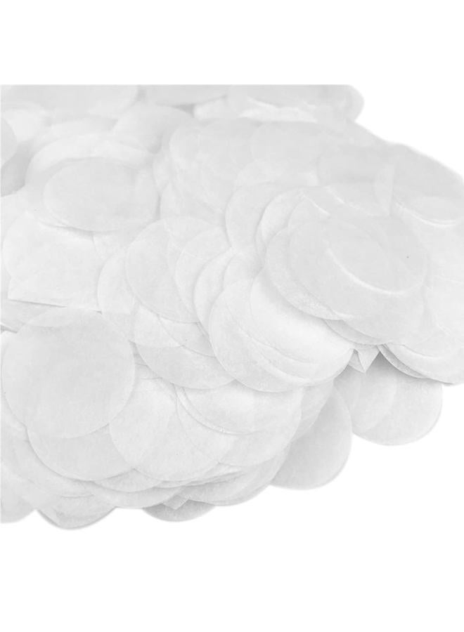 Kaemi Tissue Paper Confetti 5000 Pieces White Round Confetti 1 inch Paper Circle Confetti Dots for Table Wedding Birthday Party Decoration - Image 1