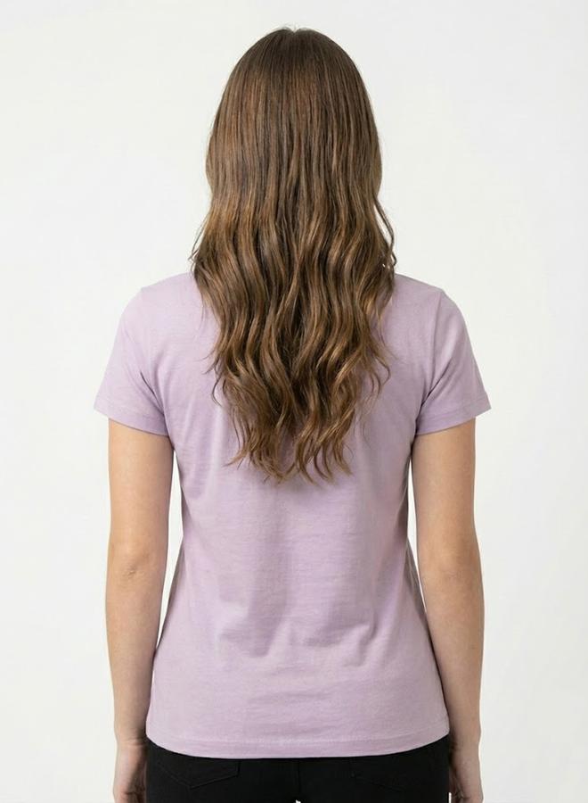 Polo Play Lilac Graphic Logo Crew Neck T-Shirt - Image 3
