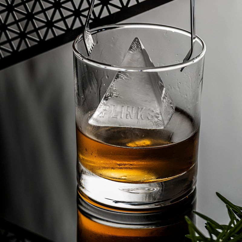 DRINKSPLINKS صينية مكعبات الثلج على شكل هرم من DRINKSPLINKS، قالب سيليكون متميز، صينية فريزر وآمنة للاستخدام في الفرن | ثلج للكوكتيلات وزجاجات الماء | تحضير الوجبات، طعام الأطفال | ثلج للبارتندر - Image 3