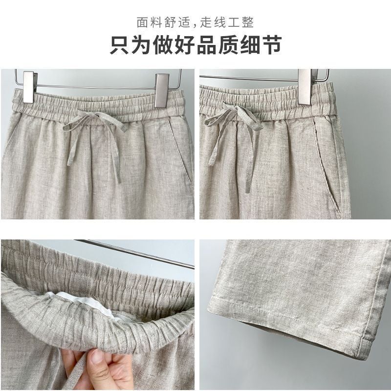 Linen Trousers Men'S Summer Thin Straight Leg Pants Linen Casual Pants Summer Loose All-Match Men'S Breathable Pants - Image 4