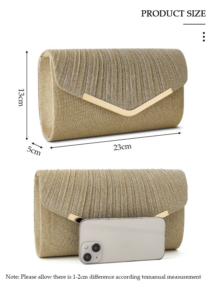 DUNISO Womens Wallet Banquet Bag ​bridal Bag Women Bag Ladies PU Sequin Diamond Envelope Bag Bridesmaid Bag Cosmetic Bag Clutch Bag - Image 2