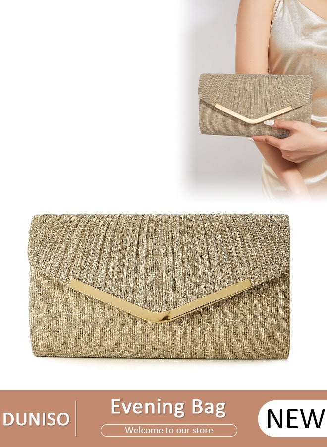 DUNISO Womens Wallet Banquet Bag ​bridal Bag Women Bag Ladies PU Sequin Diamond Envelope Bag Bridesmaid Bag Cosmetic Bag Clutch Bag - Image 1