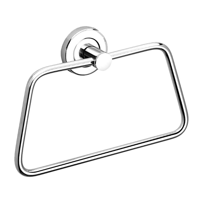 Eleganza Stainless Steel Towel Ring for BathroomWash BasinNapkinTowel HangerBathroom Accessories ChromeRectangle  - Image 2