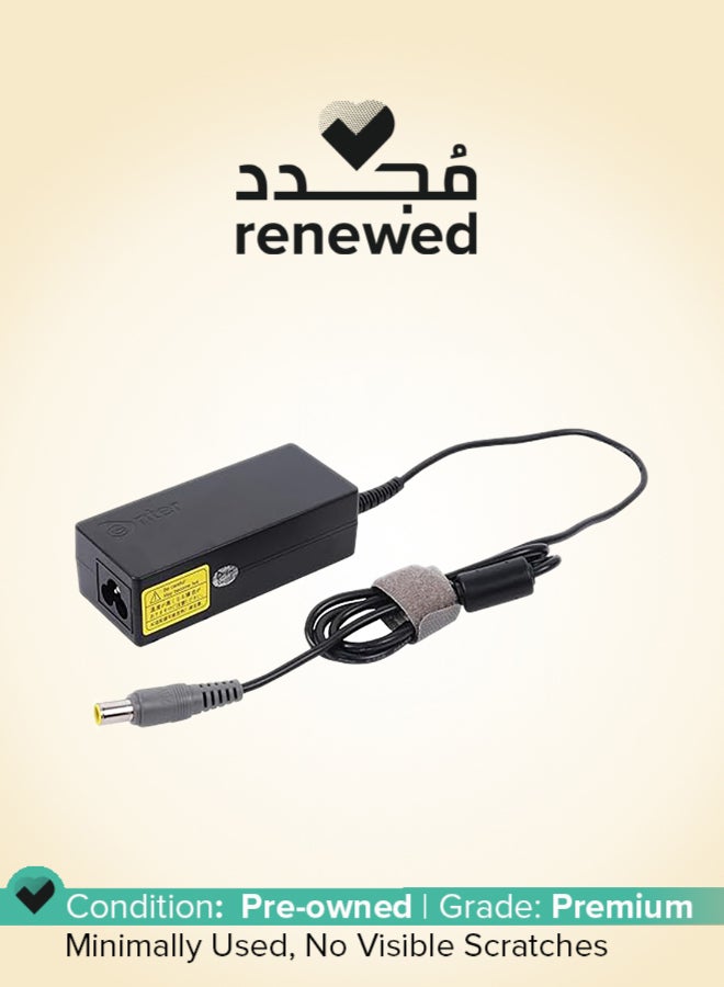 Enter Renewed -  BIS Certified 65W, 20V/3.25A, 3 Pin High-Efficiency AC Laptop Charger/Adapter for IBM Laptops (Without Power Cord) - Image 1