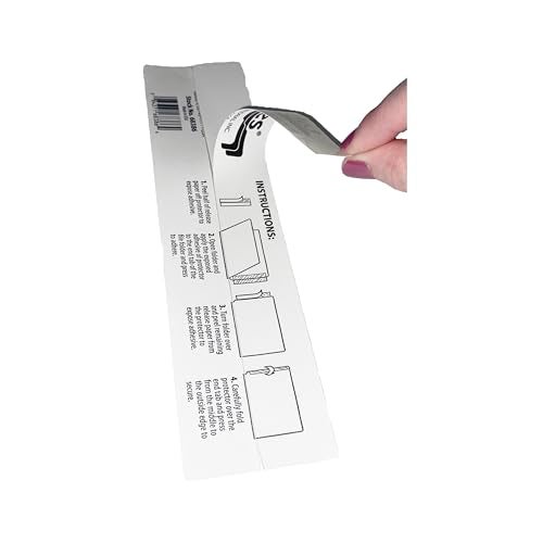 Tabbies Self-Adhesive Label/File Folder Protector, End Tab, 2 X 8, Clear, 100/box - Image 4