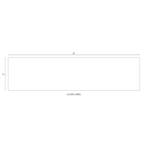 Tabbies Self-Adhesive Label/File Folder Protector, End Tab, 2 X 8, Clear, 100/box - Image 5