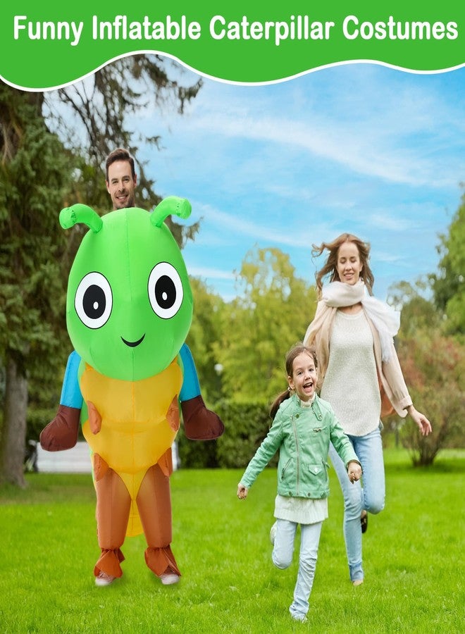 Acekar Inflatable Costume For Adults,Inflatable Caterpillar Riding Costume,Halloween Blow up Costume for Women Men Cosplay Parties - Image 3
