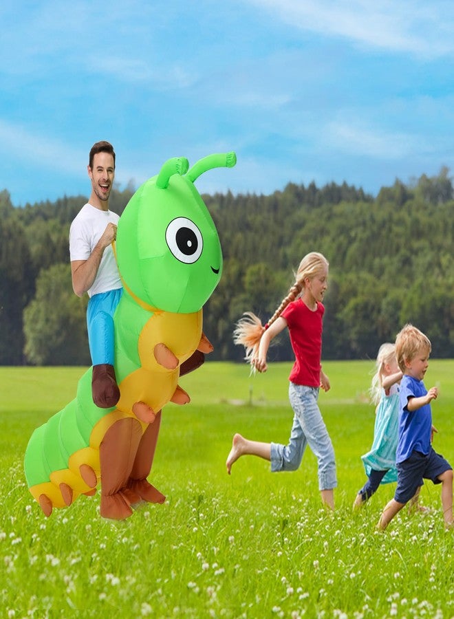 Acekar Inflatable Costume For Adults,Inflatable Caterpillar Riding Costume,Halloween Blow up Costume for Women Men Cosplay Parties - Image 5