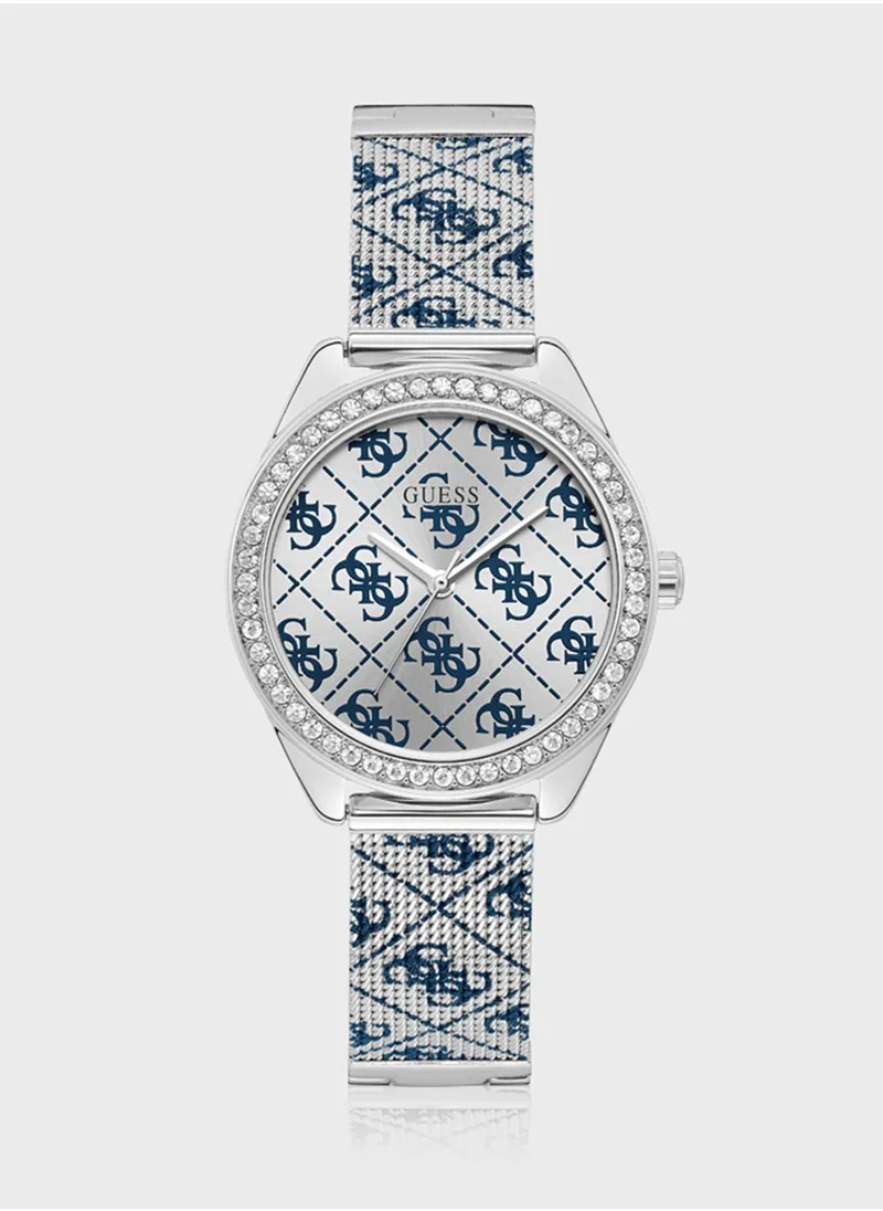 GUESS Claudia Mesh Strap Analog Watch