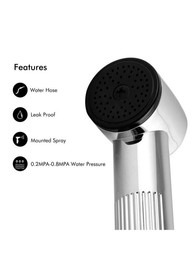 GEEPAS Hand Held Toilet Bidet Sprayer for Bathroom with Anti-leaking Hose | Multi-function for Baby Cloth Diaper Sprayer, Pet Shower GSW61069 - Image 2