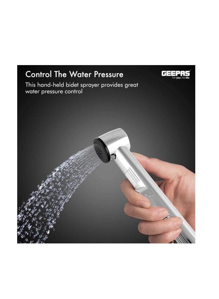 GEEPAS Hand Held Toilet Bidet Sprayer for Bathroom with Anti-leaking Hose | Multi-function for Baby Cloth Diaper Sprayer, Pet Shower GSW61069 - Image 4